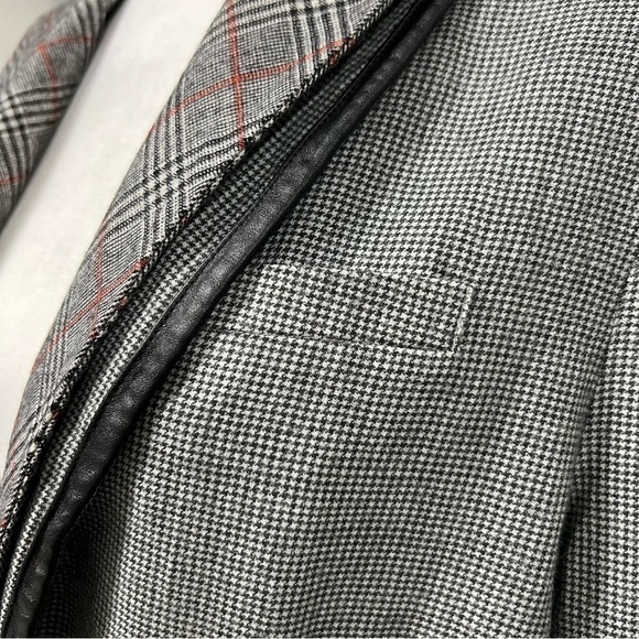 L.A.M.B. Mixed Media Tweed Check Single Button Blazer - Picture 5 of 16